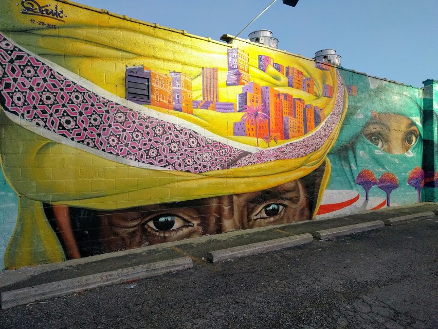 Man in turban mural in Hamtramck Detroit 