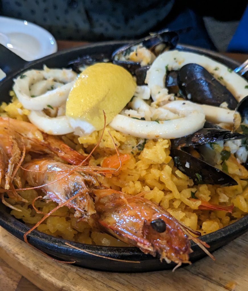 seafood tapas from Octopussy restaurant in Dublin, Ireland